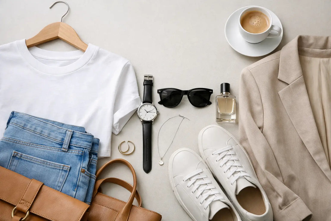 Moderne Basics für jeden Tag richtig stylen