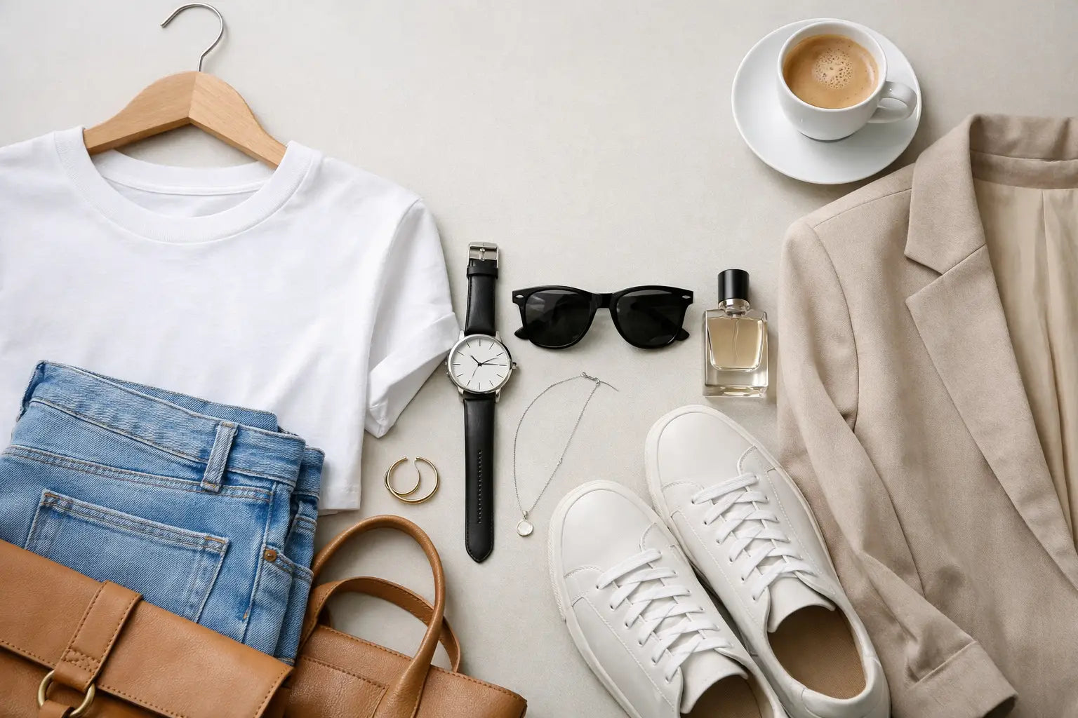 Moderne Basics für jeden Tag richtig stylen