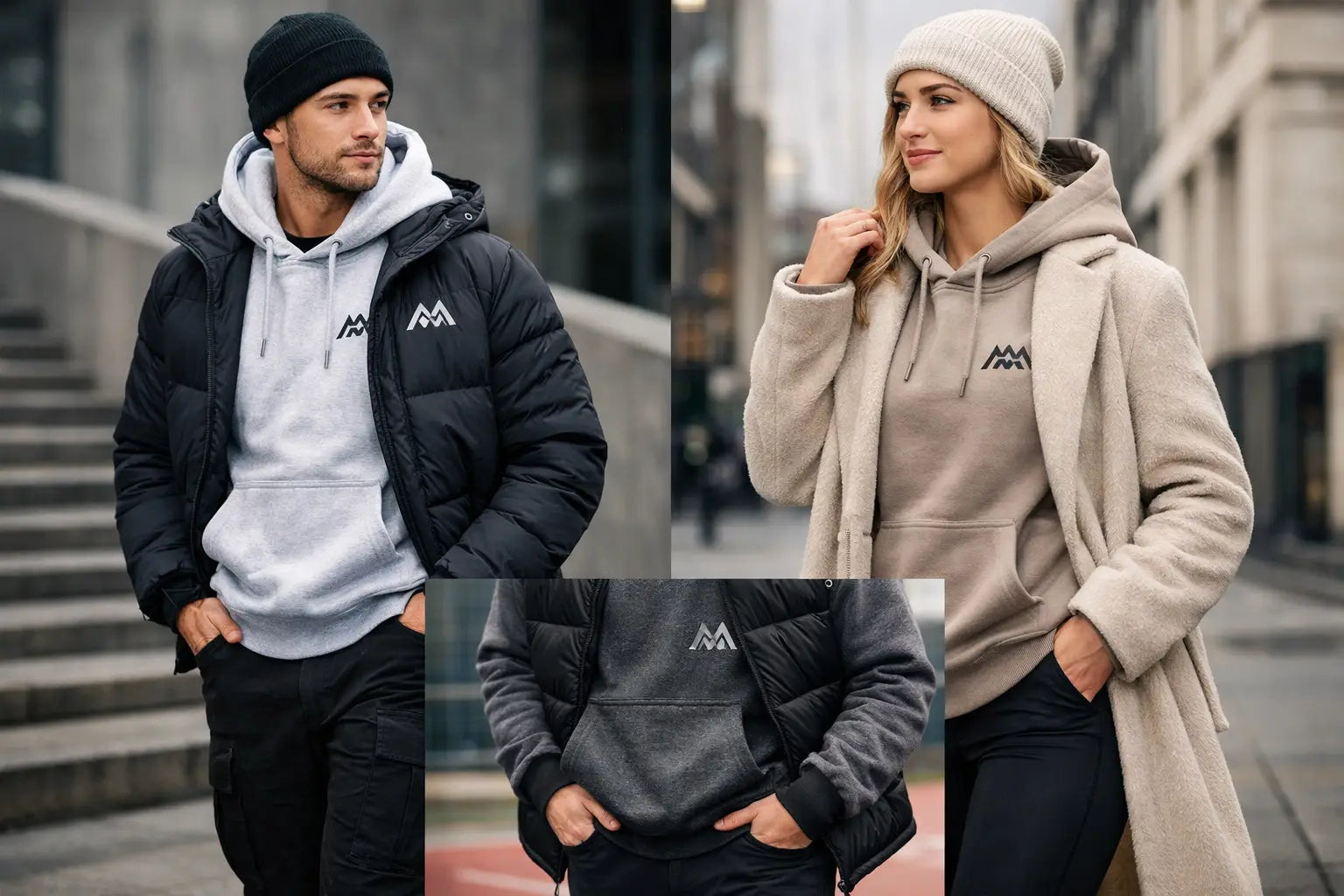 Hoodie für Layering im Winter richtig stylen