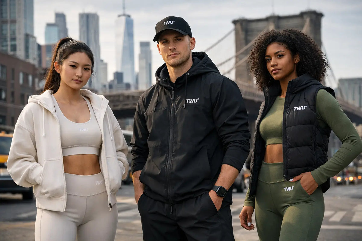 fitnessmode, die gut aussieht und mitzieht