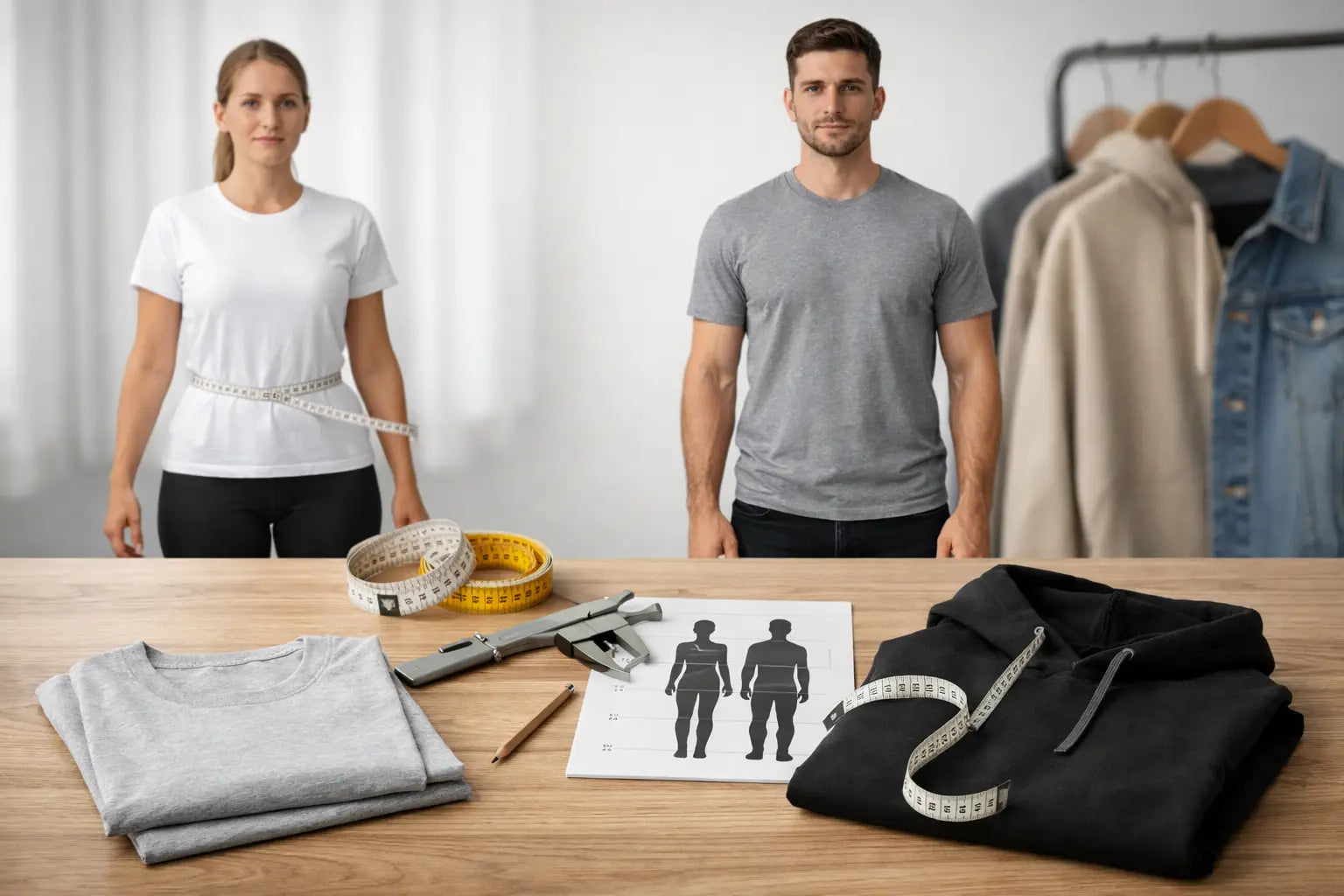 Größentabelle Unisex Kleidung richtig nutzen