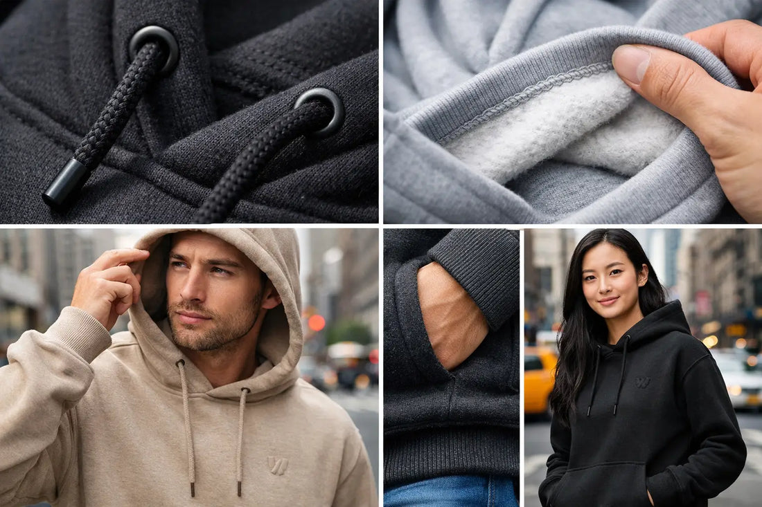 Hoodie Stoff und Verarbeitung im Detail-Review