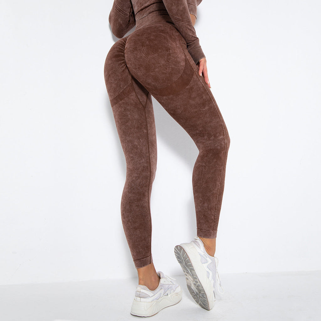 Modische Peach-Hip Feuchtigkeitsableitende Yoga-Hose - 2 TWU® Clothing