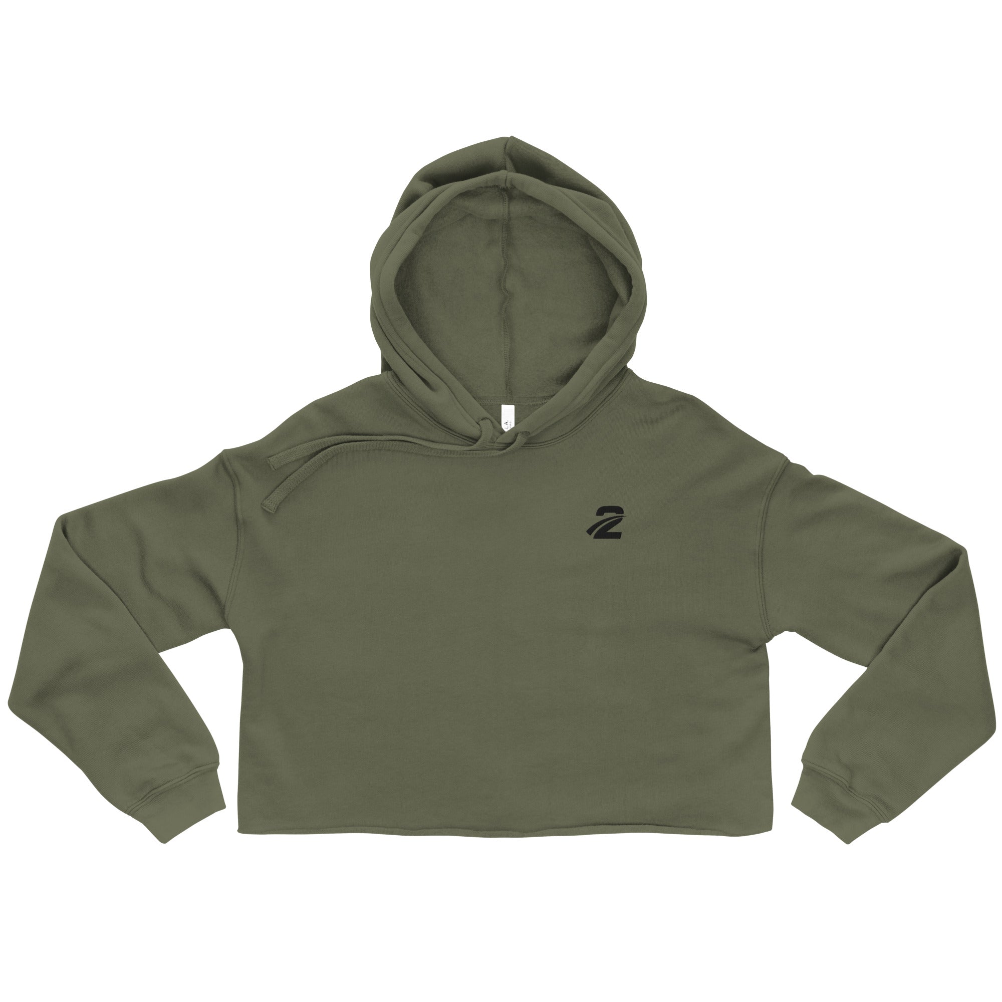 Crop Hoodie 'Khaki' - TWU Clothing