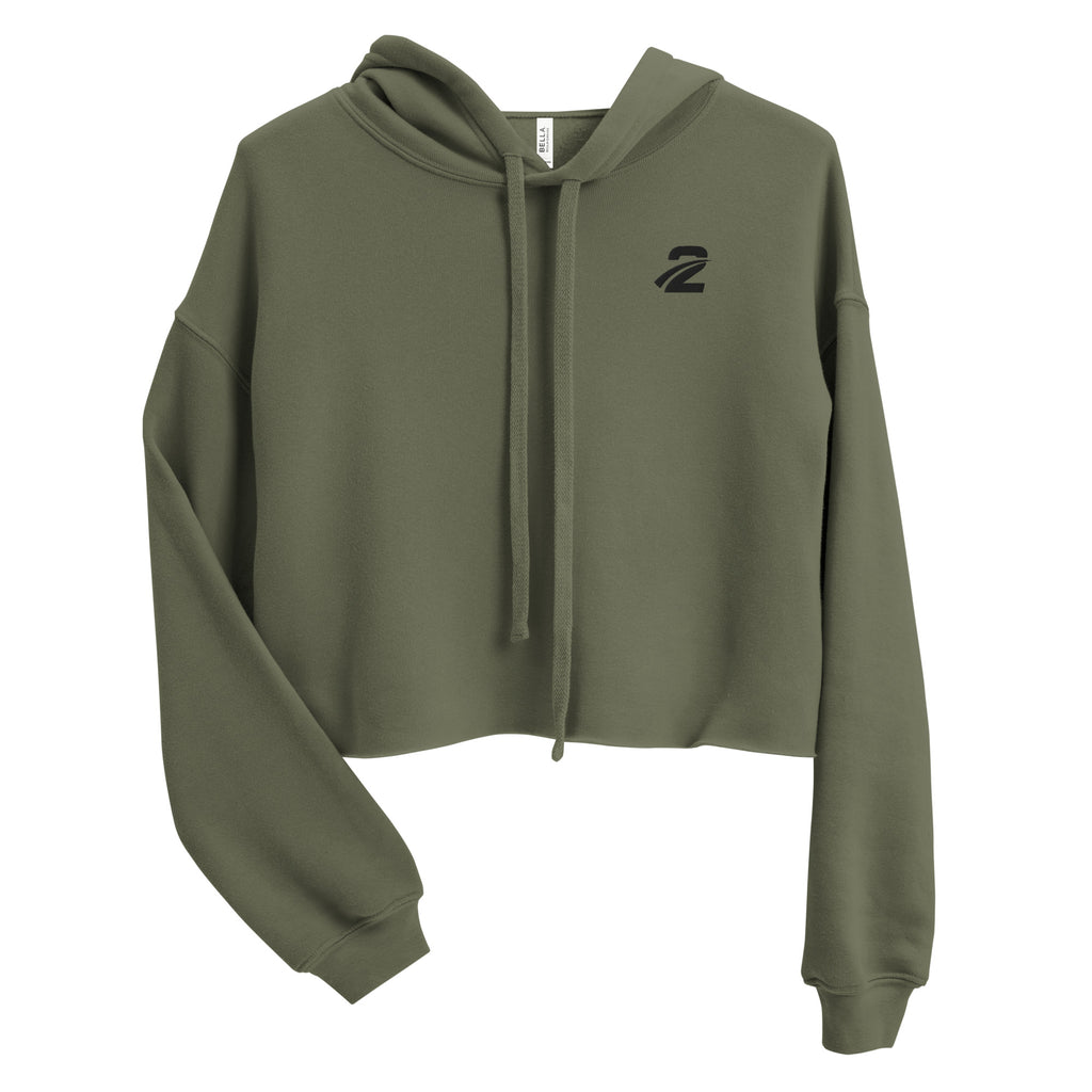 Crop Hoodie 'Khaki' - TWU Clothing