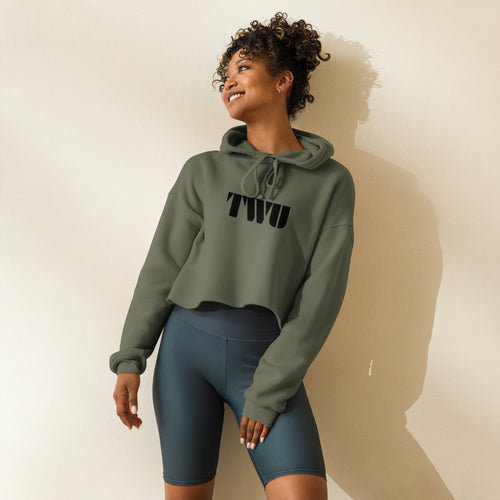 Crop Hoodie 'Leaf' - TWU Clothing