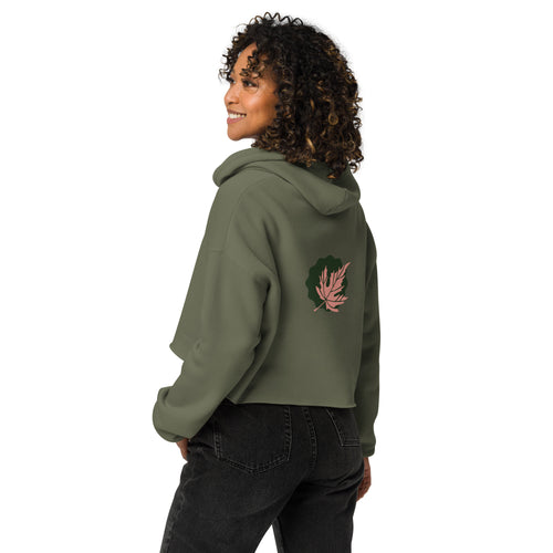 Crop Hoodie 'Leaf' - TWU Clothing