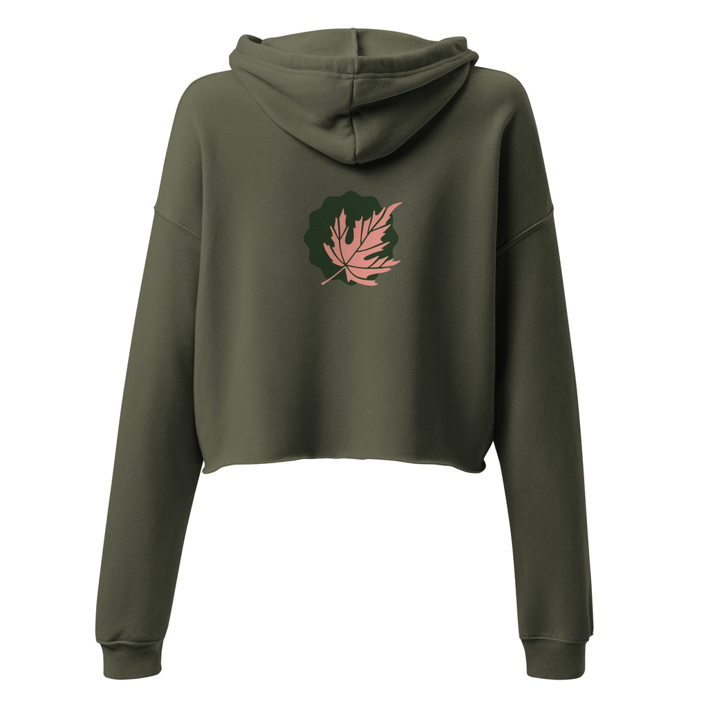 Crop Hoodie 'Leaf' - TWU Clothing