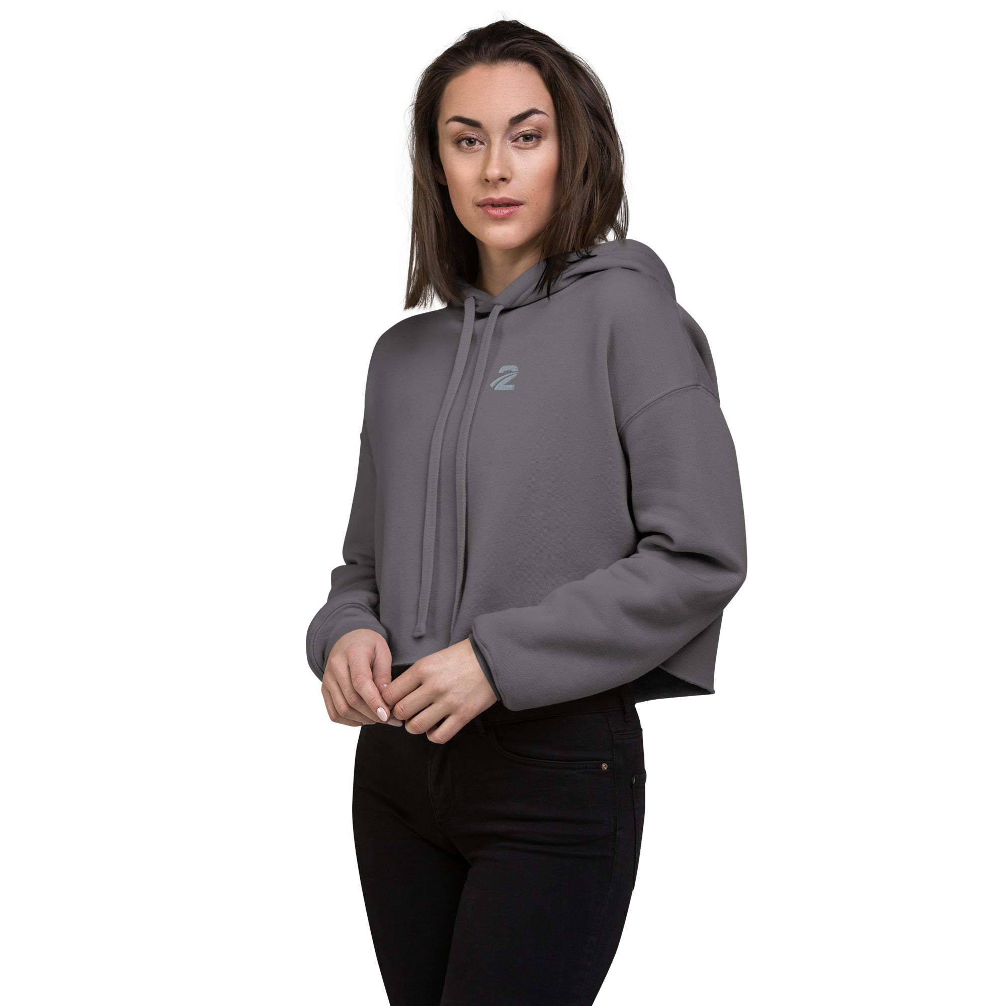 Crop Hoodie 'Stone' - TWU Clothing