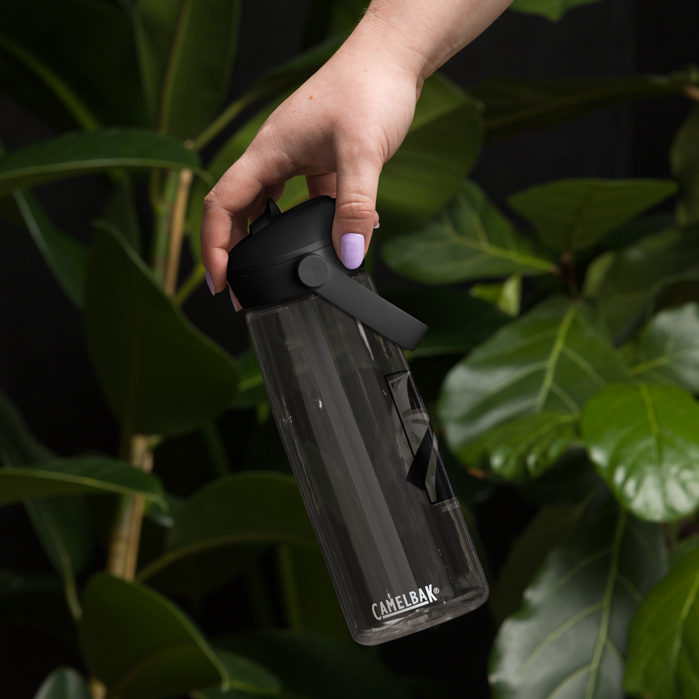Flip Straw Water Bottle 'Box' - TWU Clothing