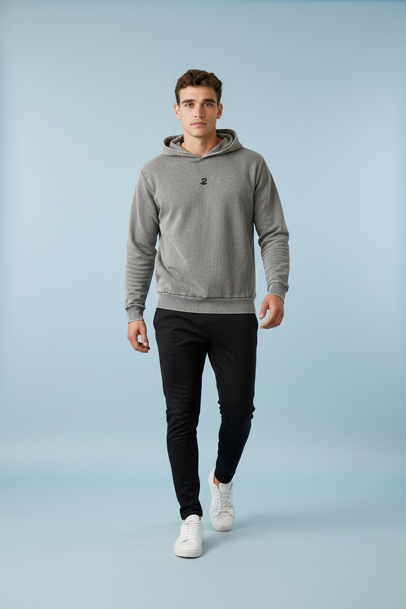Men's Oversized Hoodie 'Washed' - TWU Clothing