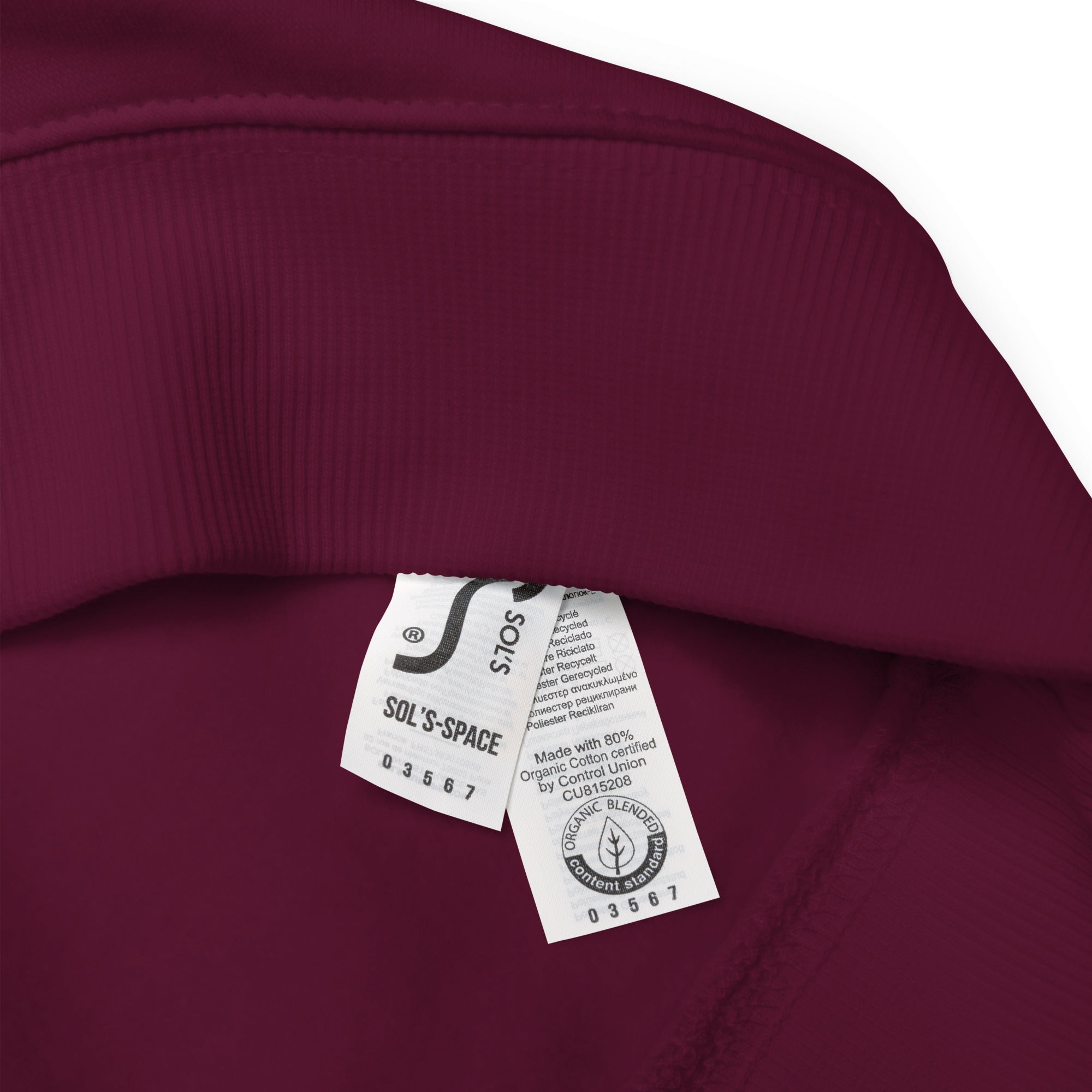 Organic Raglan Sweatshirt 'Grape' - TWU Clothing