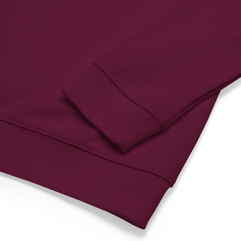 Organic Raglan Sweatshirt 'Grape' - TWU Clothing