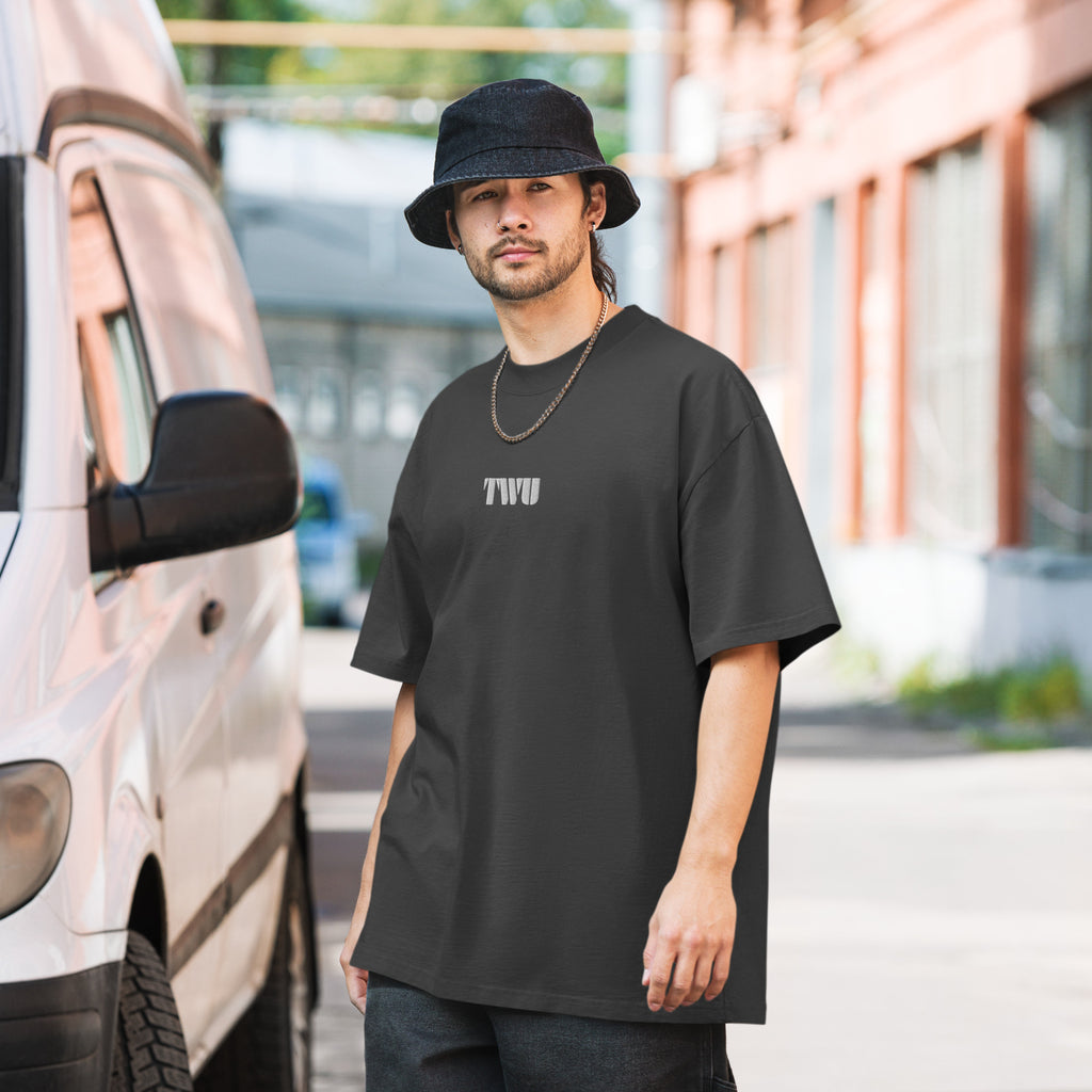 Oversized Faded T-Shirt 'TWU' - TWU Clothing