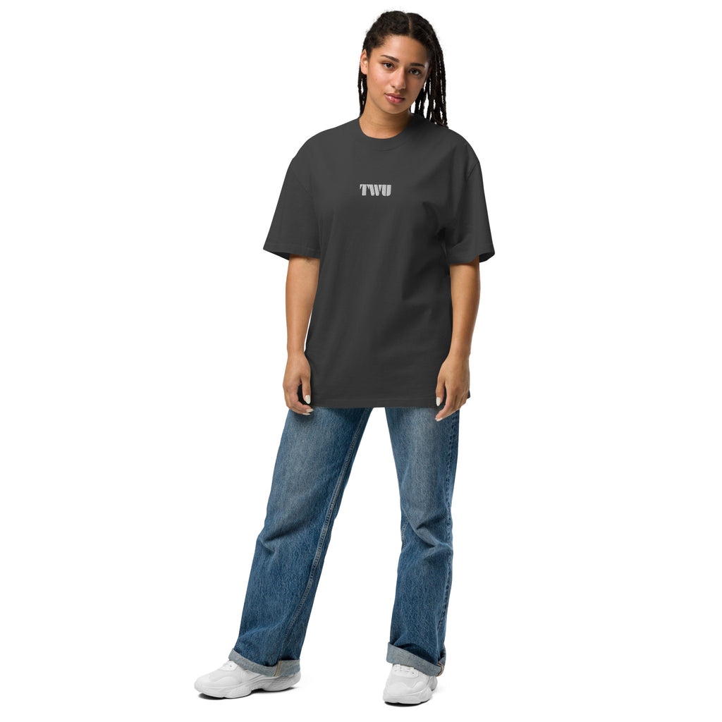 Oversized Faded T-Shirt 'TWU' - TWU Clothing