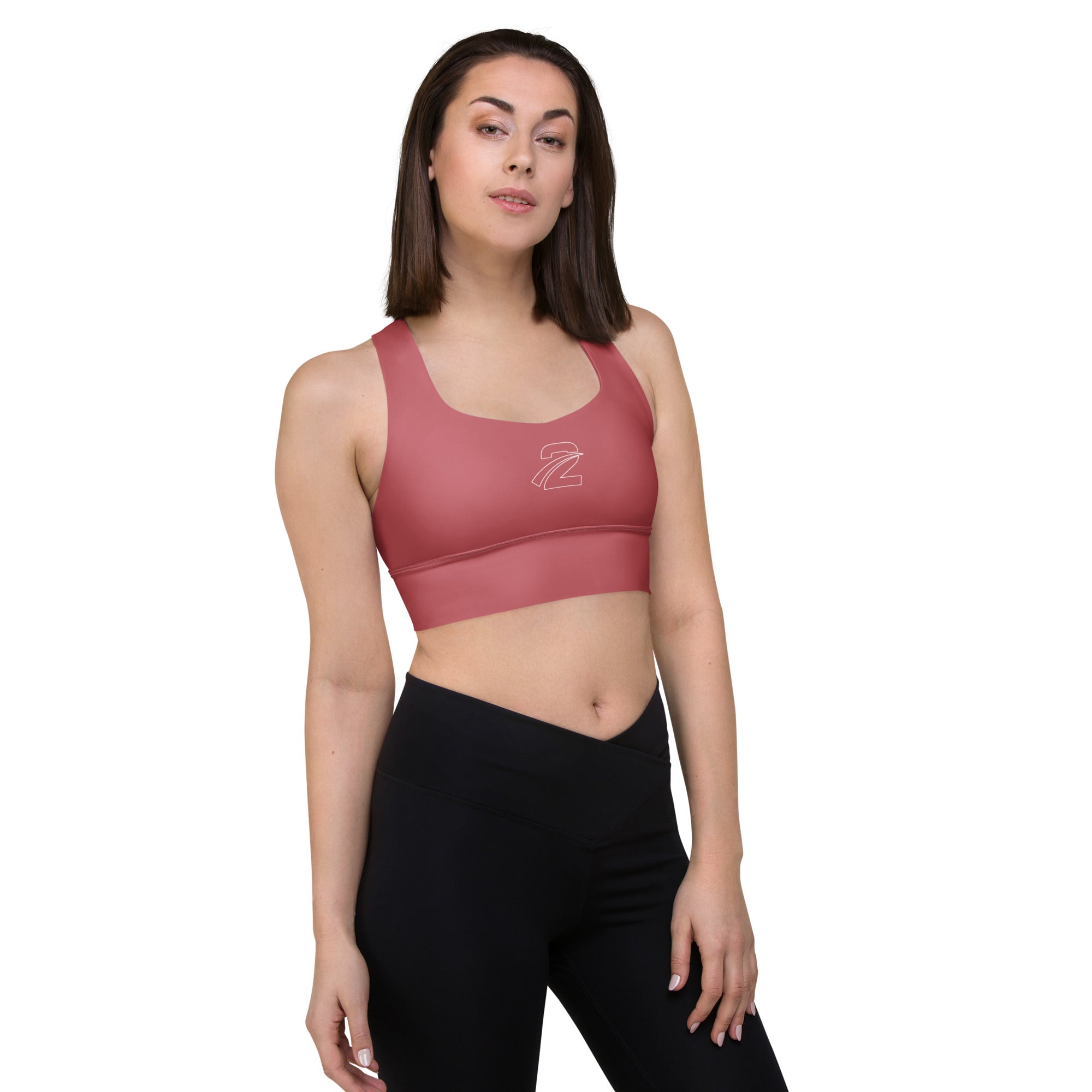 Recycled Longline Sports Bra 'Mandy' - TWU Clothing