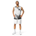 Recycled Unisex Basketball Jersey 'Stripes' - TWU Clothing