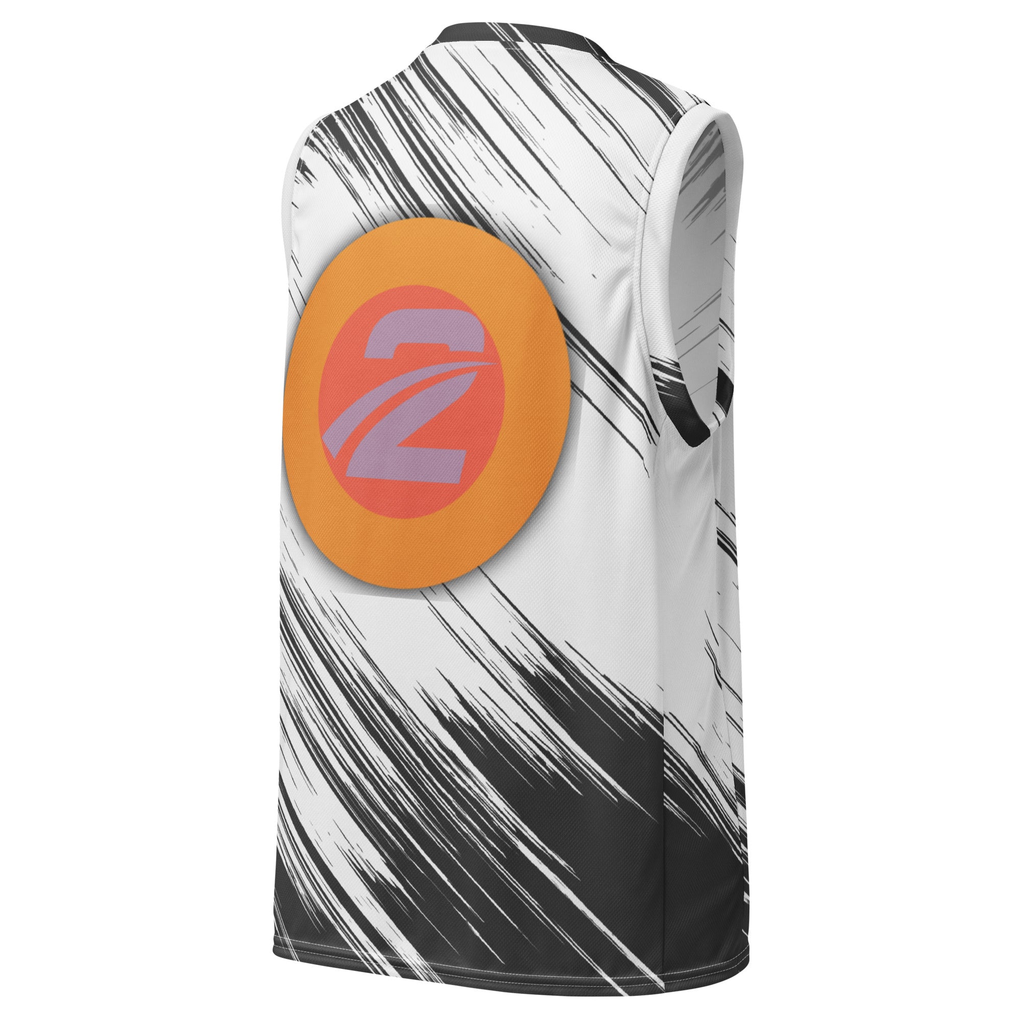 Recycled Unisex Basketball Jersey 'Stripes' - TWU Clothing
