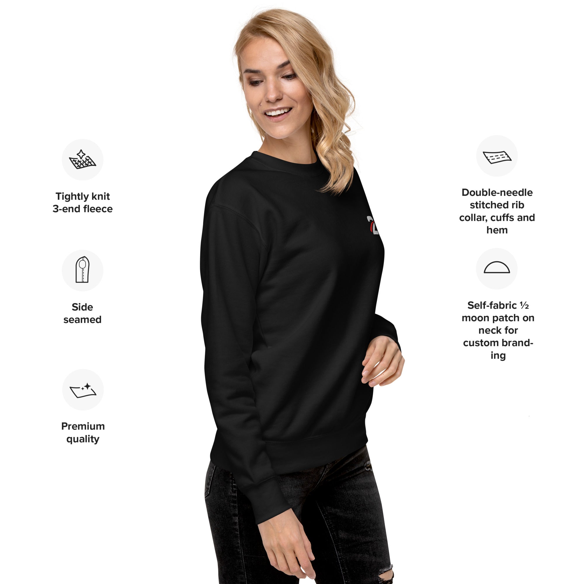 Unisex Premium Sweatshirt 'Shadow' - TWU Clothing