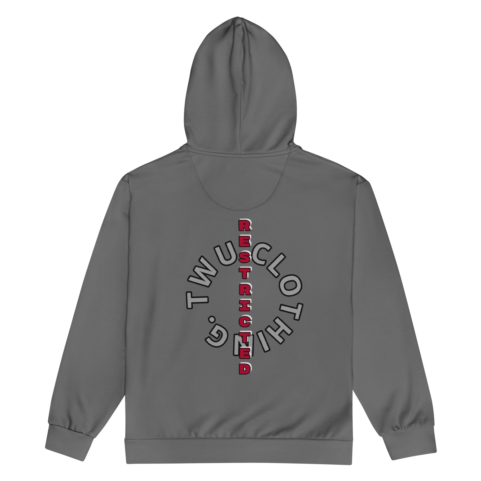 Unisex Zip Hoodie 'Restricted' - TWU Clothing