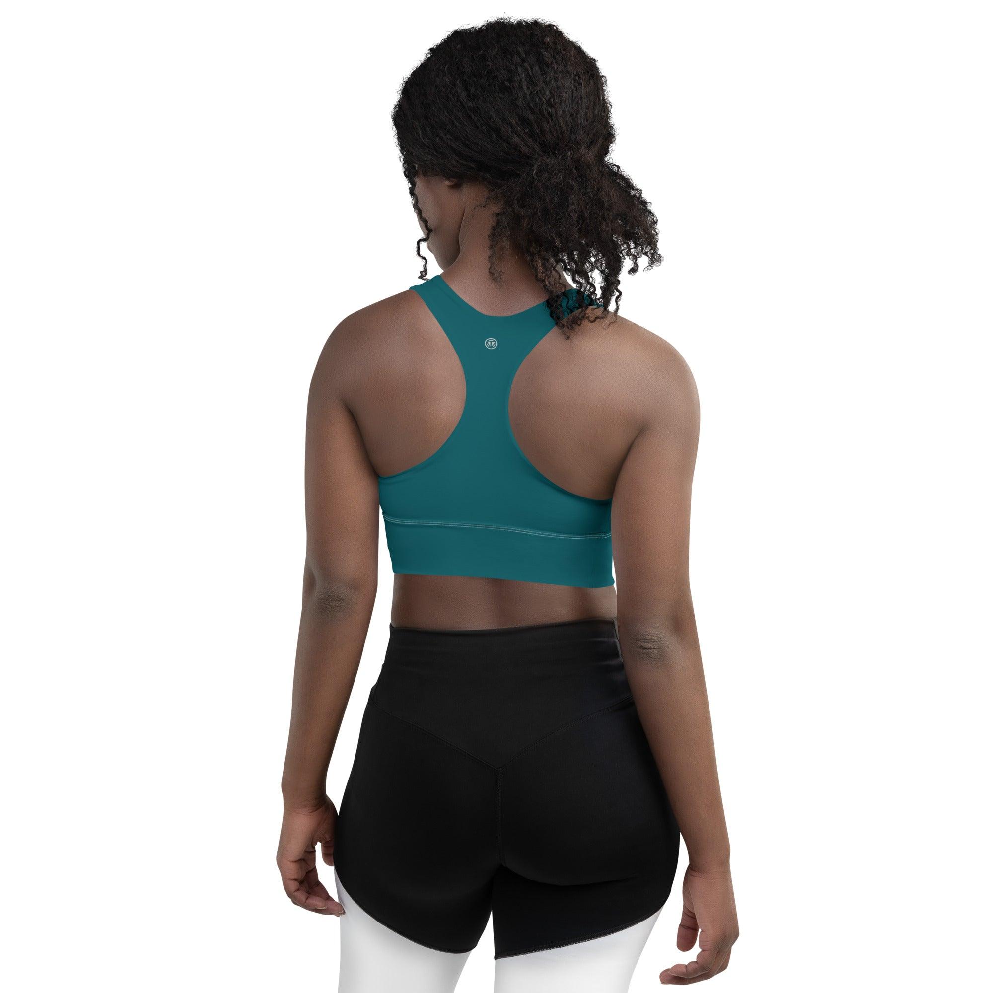 CREWILD Langer Sport BH | VIBES (Blaugrün) - 2 TWU® Clothing