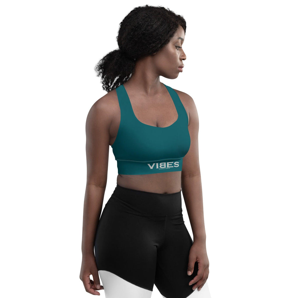 CREWILD Langer Sport BH | VIBES (Blaugrün) - 2 TWU® Clothing