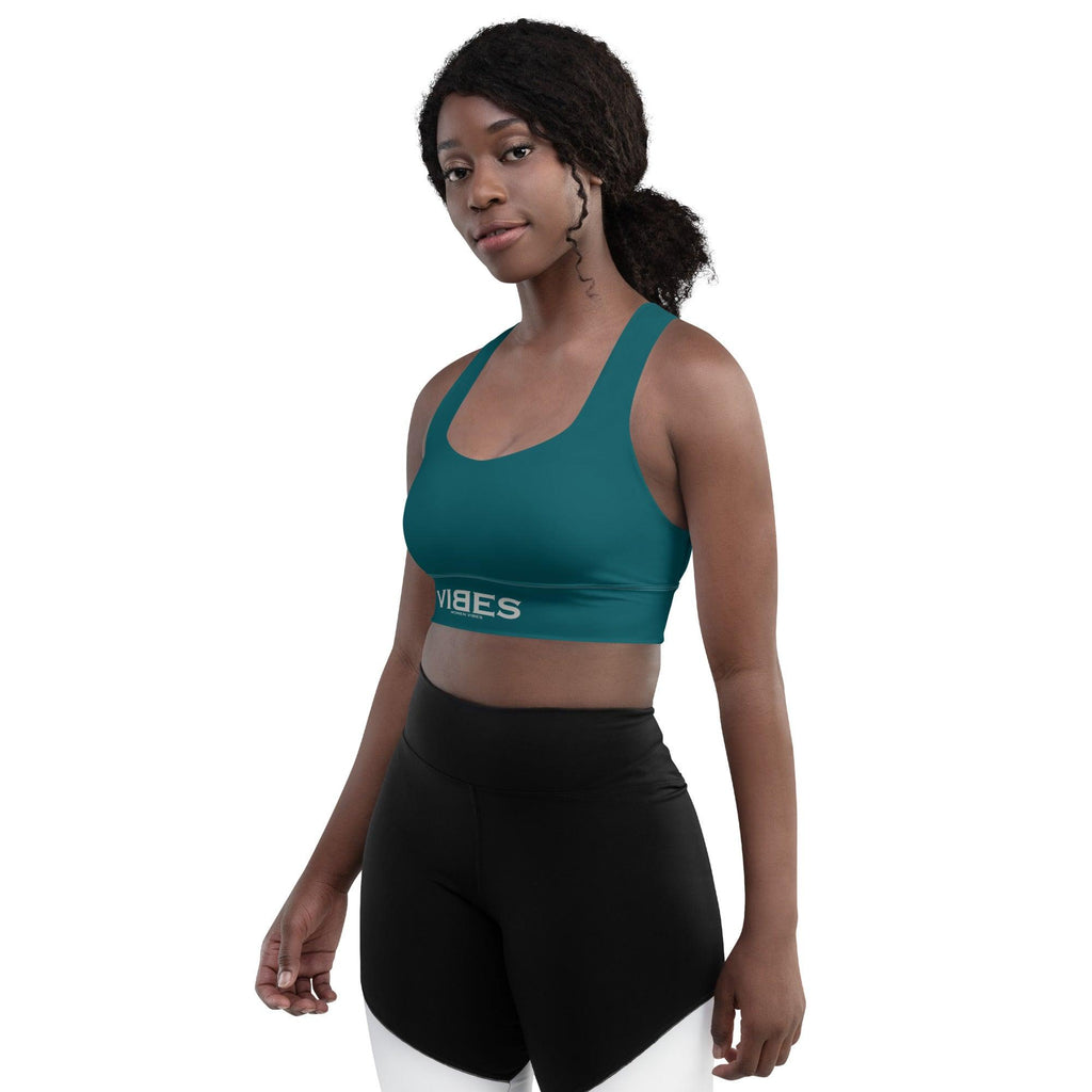 CREWILD Langer Sport BH | VIBES (Blaugrün) - 2 TWU® Clothing