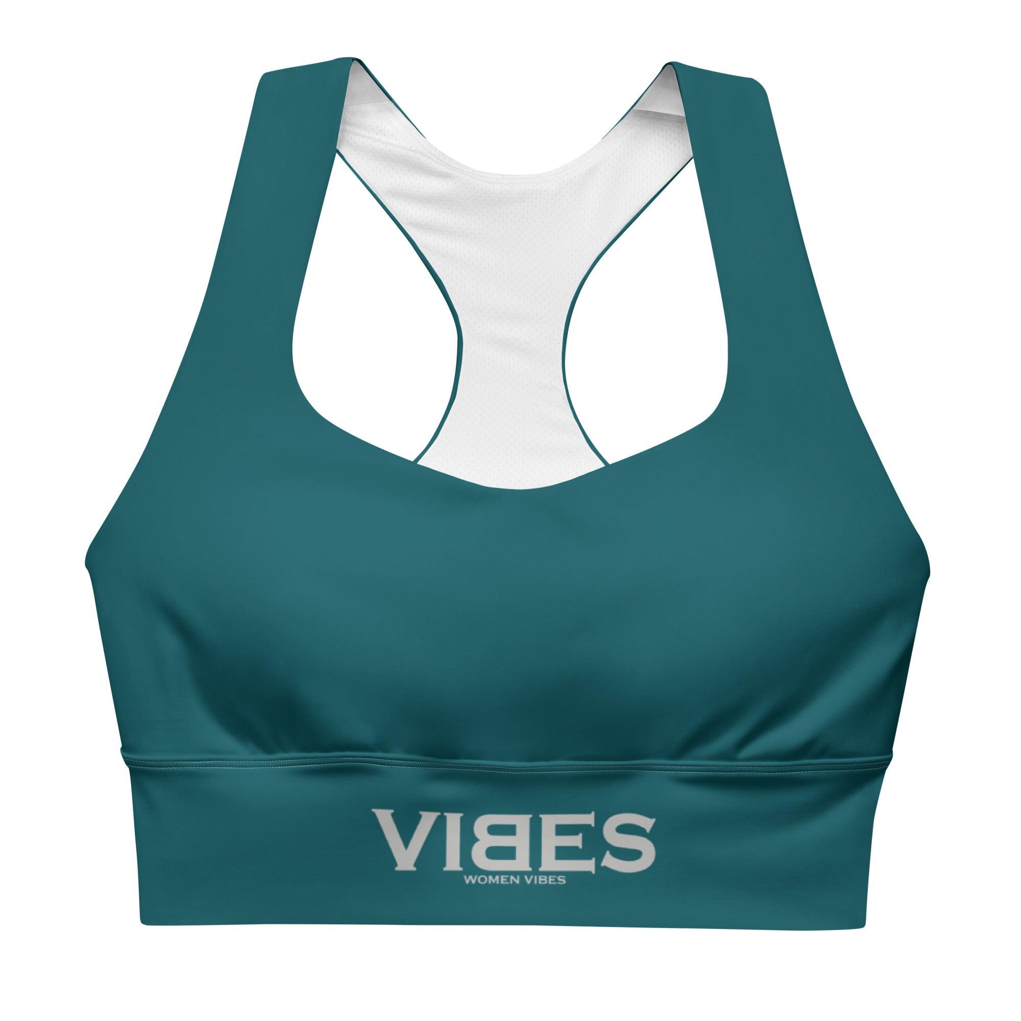 CREWILD Langer Sport BH | VIBES (Blaugrün) - 2 TWU® Clothing