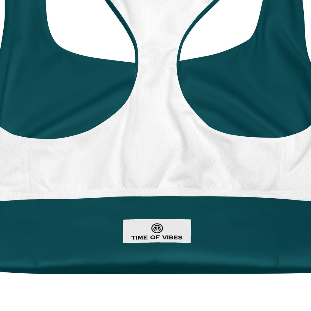 CREWILD Langer Sport BH | VIBES (Blaugrün) - 2 TWU® Clothing