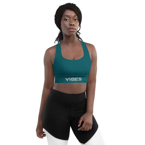 CREWILD Langer Sport BH | VIBES (Blaugrün) - 2 TWU® Clothing