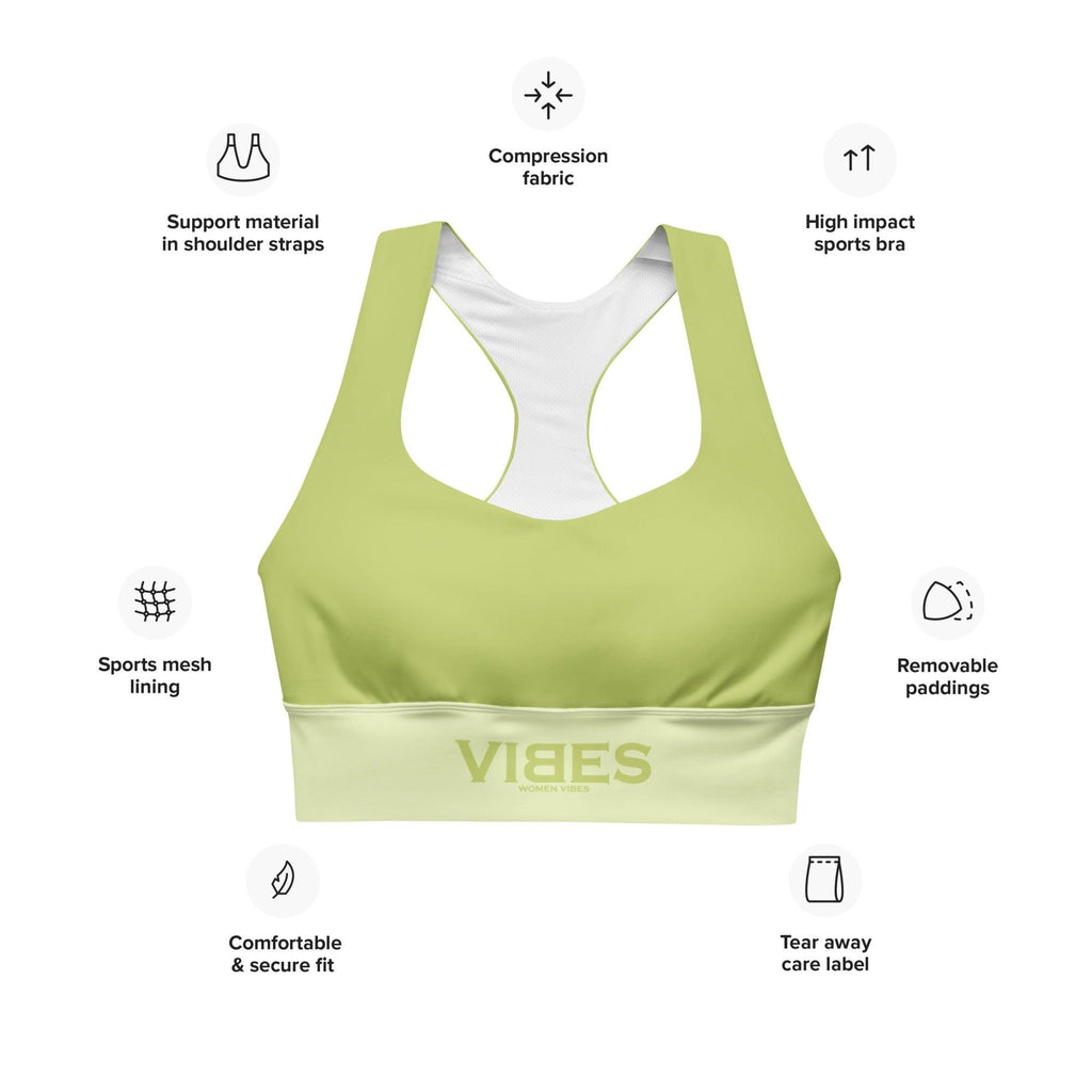 CREWILD Langer Sport BH | VIBES (Grün) - 2 TWU® Clothing