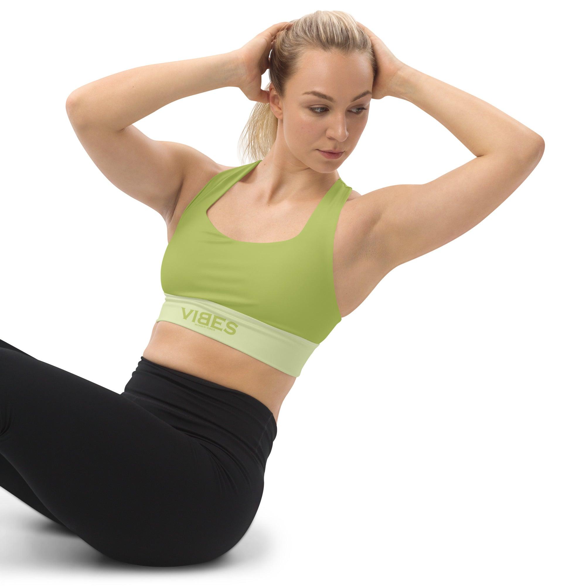 CREWILD Langer Sport BH | VIBES (Grün) - 2 TWU® Clothing