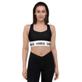 CREWILD Langer Sport BH | VIBES (Schwarz/Weiß) - 2 TWU® Clothing