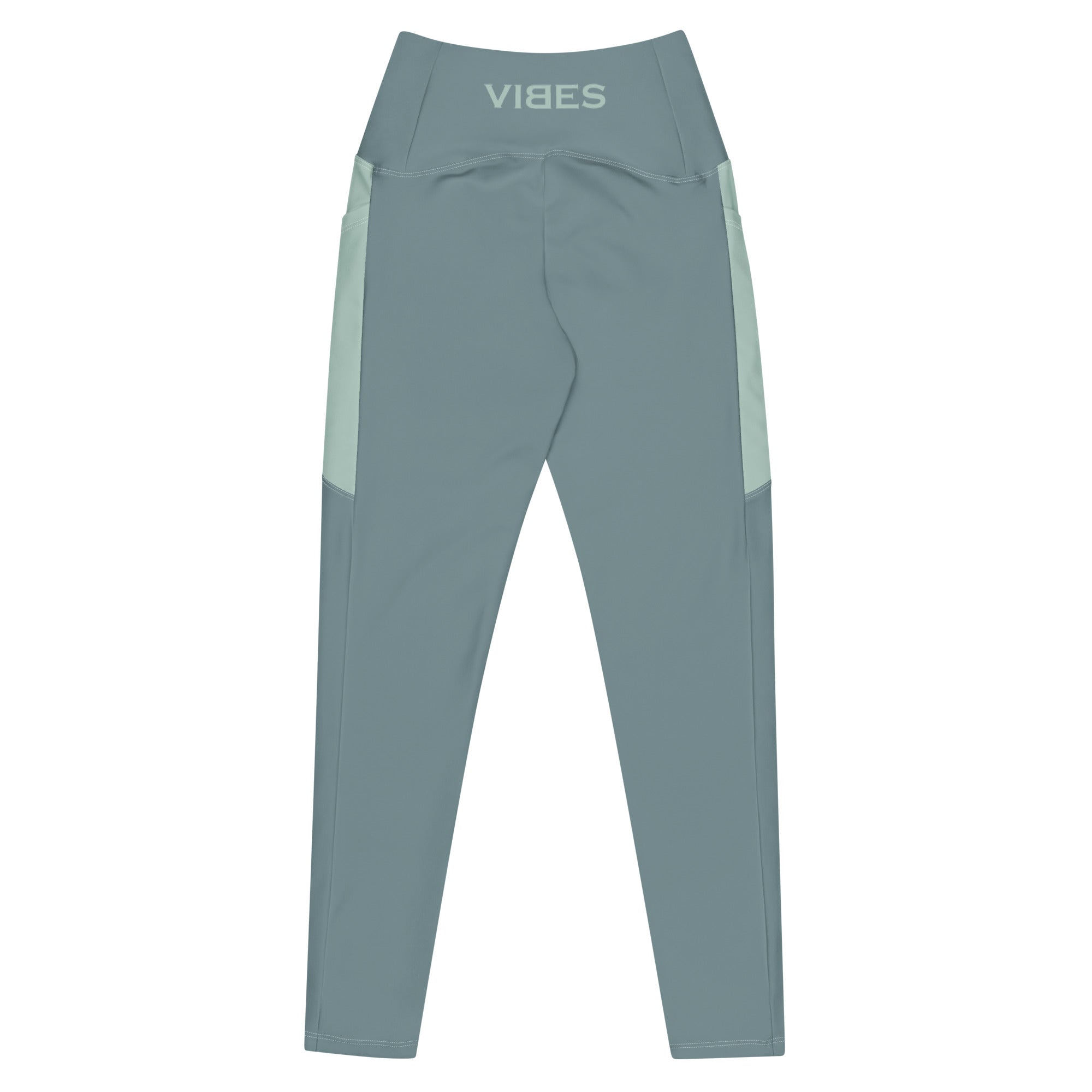 TOV Leggins mit Taschen (Graublau/Türkis) - 2 TWU® Clothing