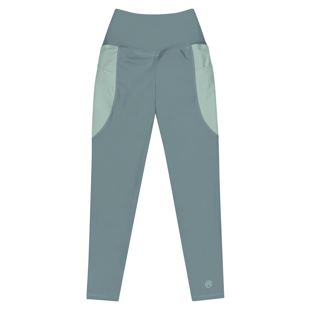 TOV Leggins mit Taschen (Graublau/Türkis) - 2 TWU® Clothing