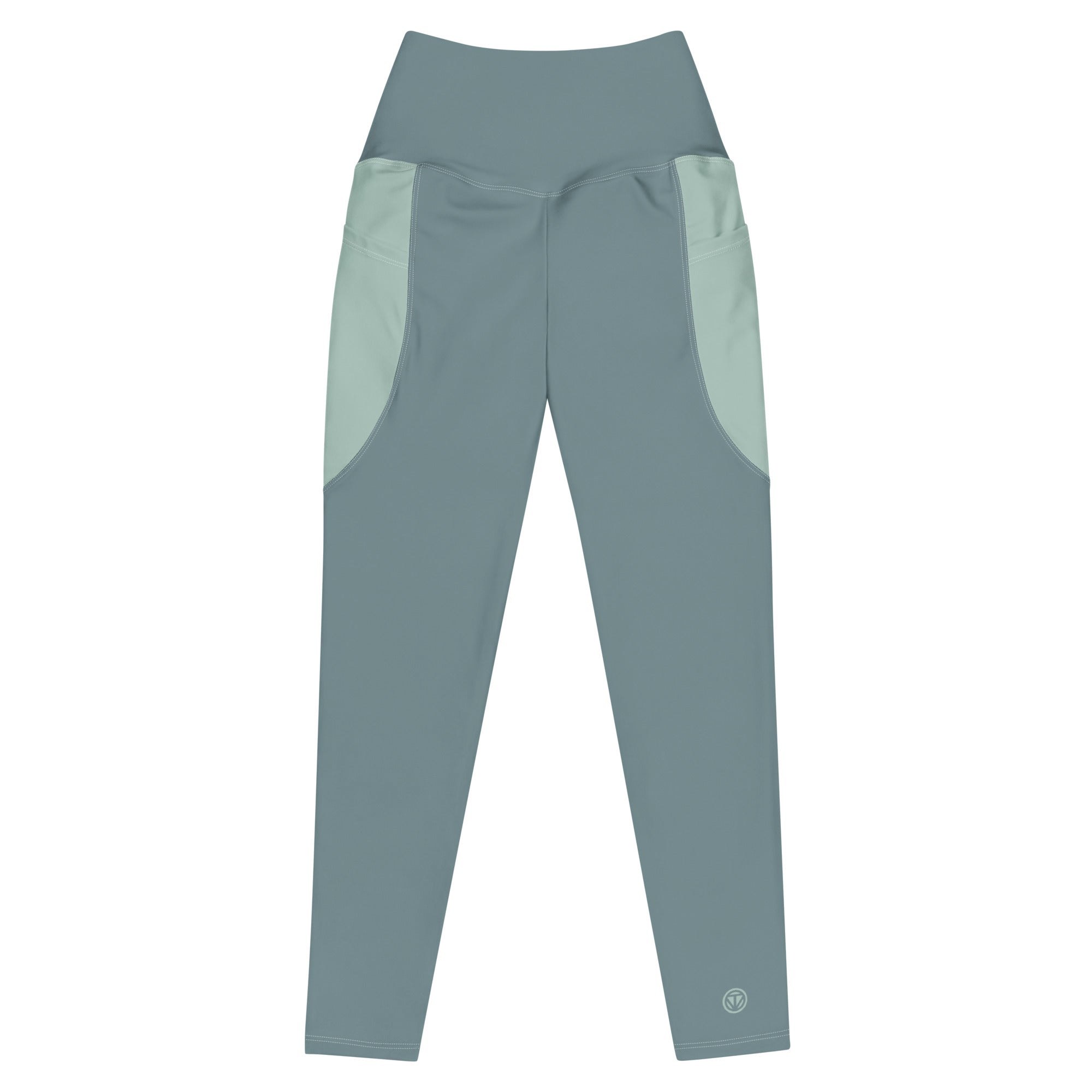 TOV Leggins mit Taschen (Graublau/Türkis) - 2 TWU® Clothing