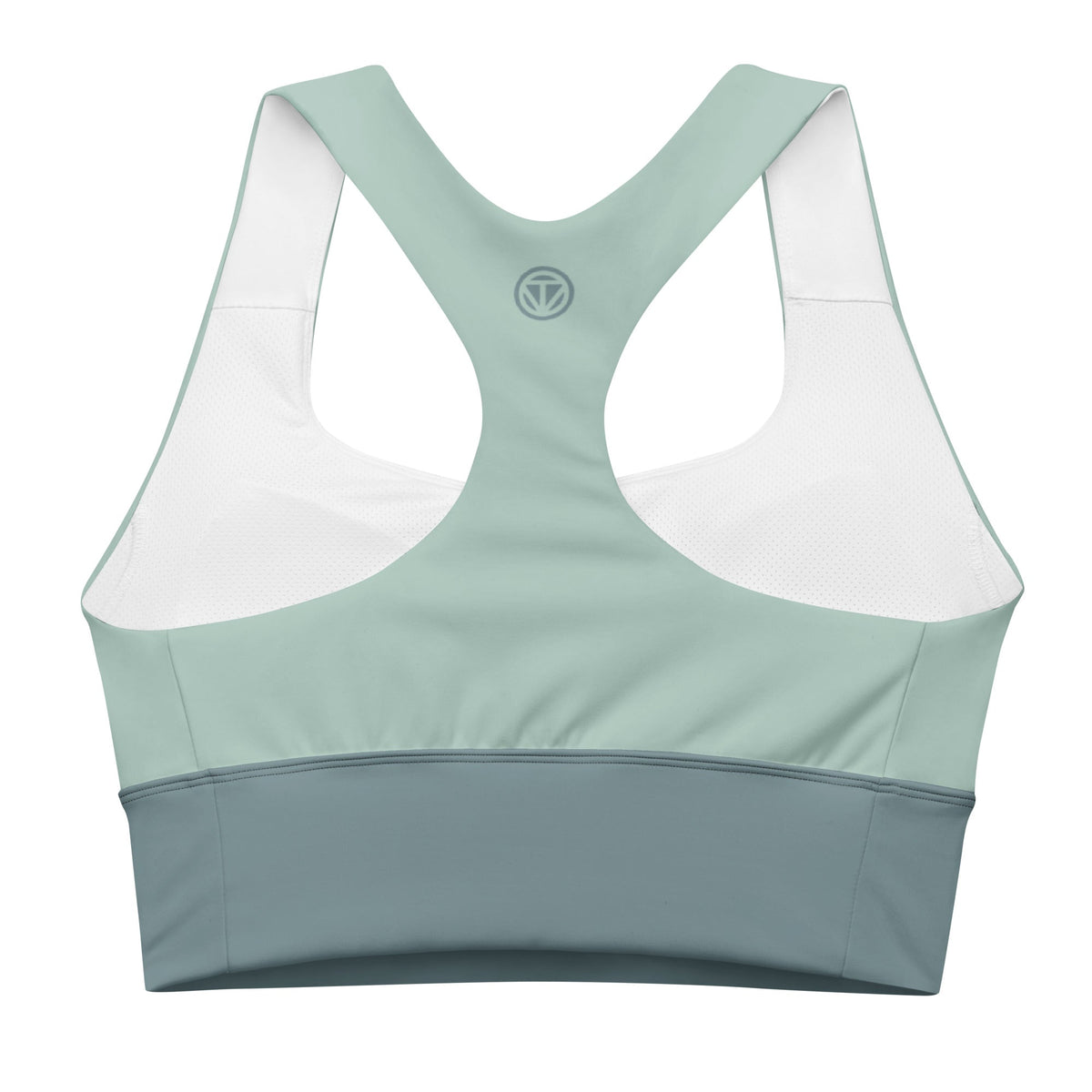 CREWILD Langer Sport-BH | VIBES (Graublau/Türkis) - 2 TWU® Clothing