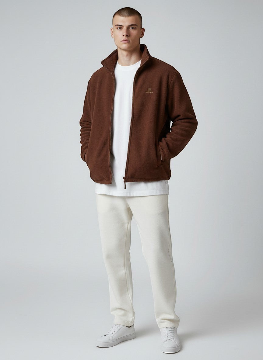 Silence Fleecejacke – goldene Stickerei - 2 TWU® Clothing