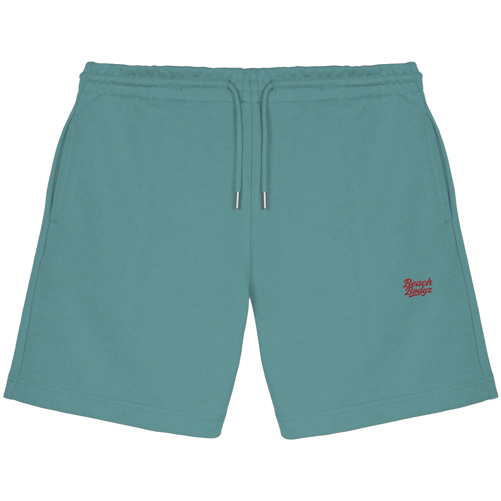 Power Sweatshorts 300 g/m² – rote Stickerei - 2 TWU® Clothing