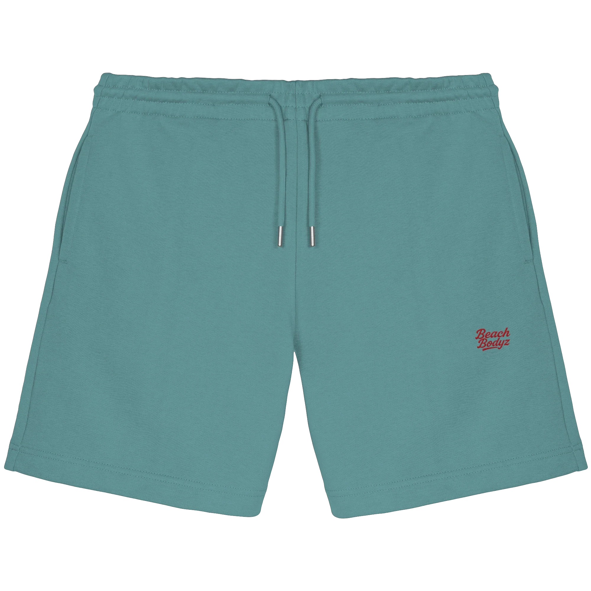 Power Sweatshorts 300 g/m² – rote Stickerei - 2 TWU® Clothing