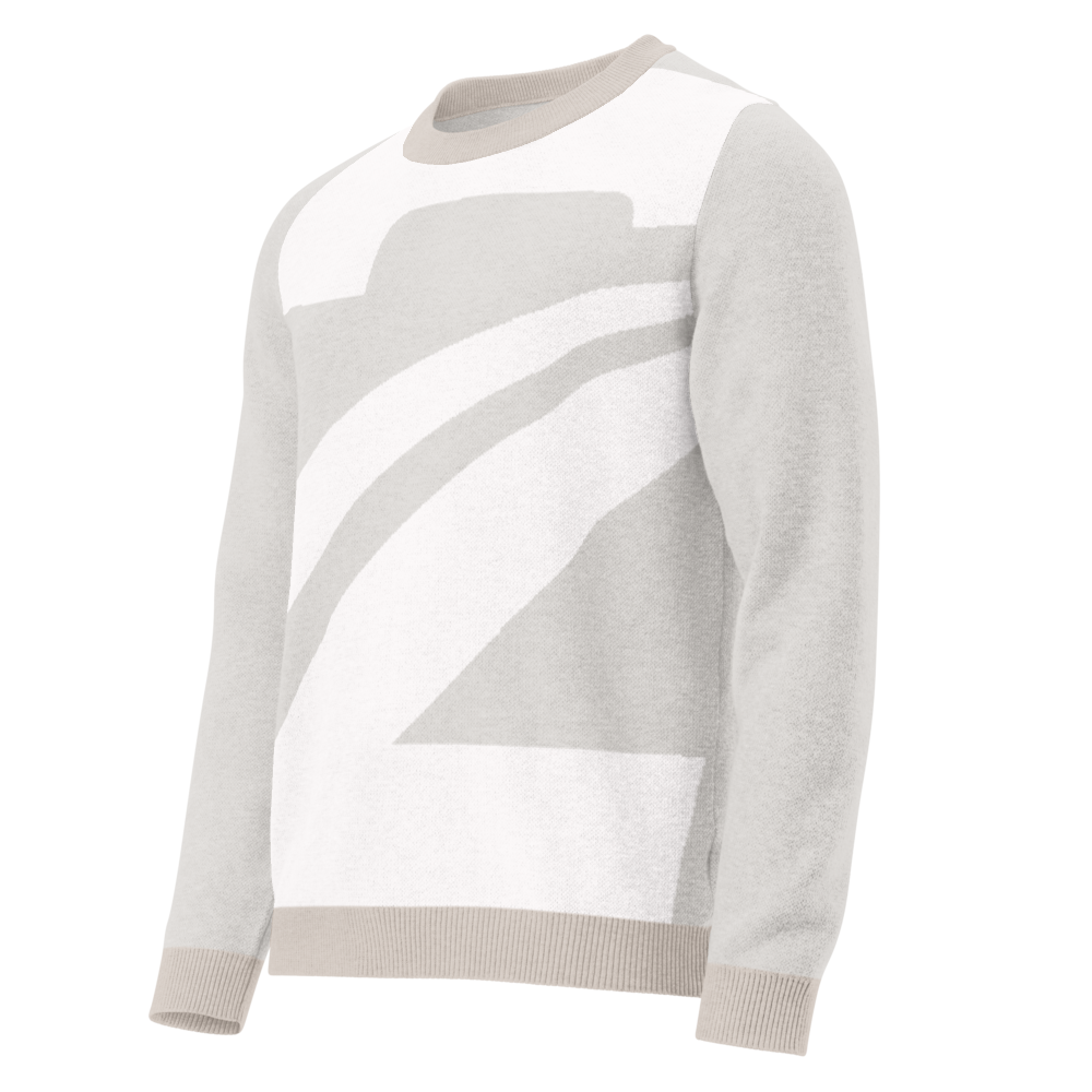 Crew Neck Sweater 'Knitted'