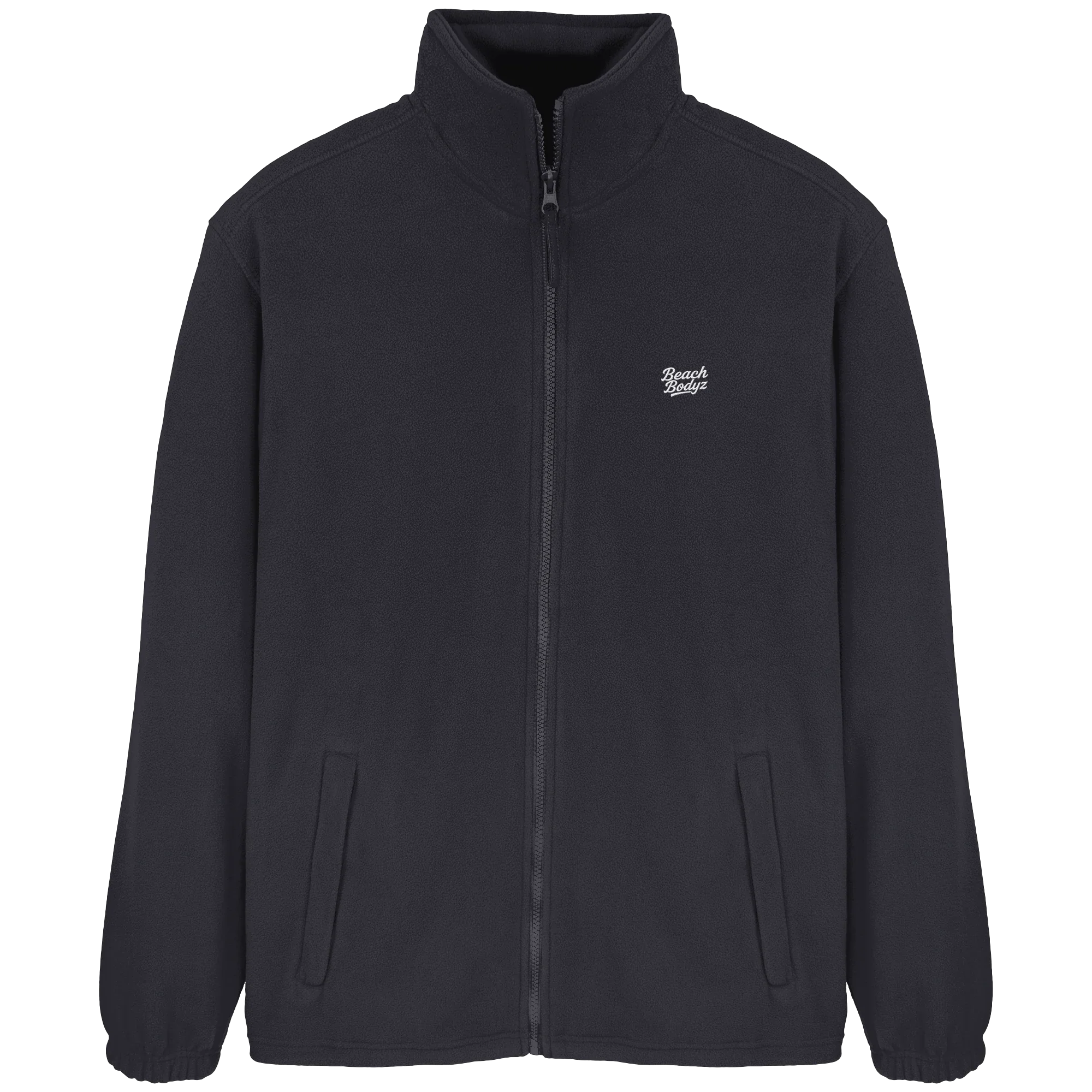 Signature Fleecejacke – weiße Stickerei - 2 TWU® Clothing
