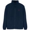 Essential Fleecejacke – rote Stickerei - 2 TWU® Clothing