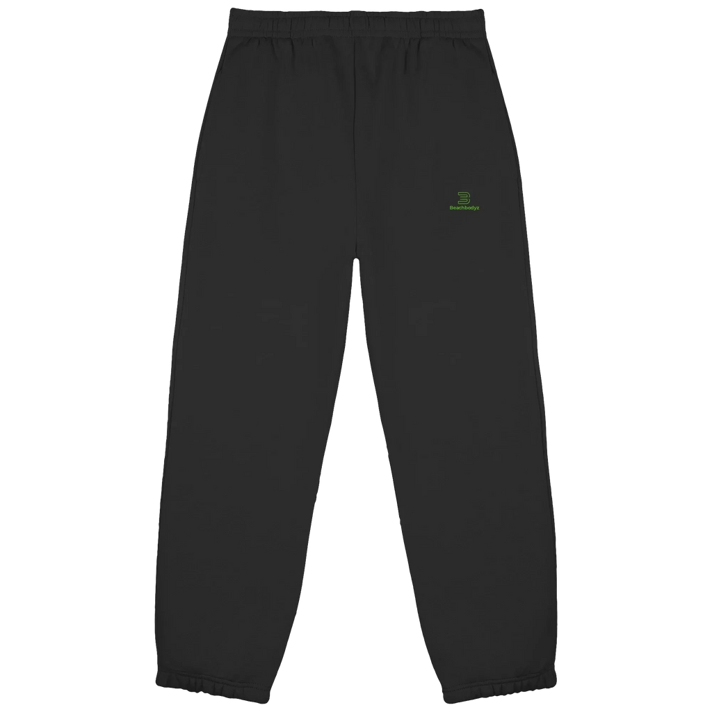 Core Fluffy Jogginghose – grüne Stickerei - 2 TWU® Clothing