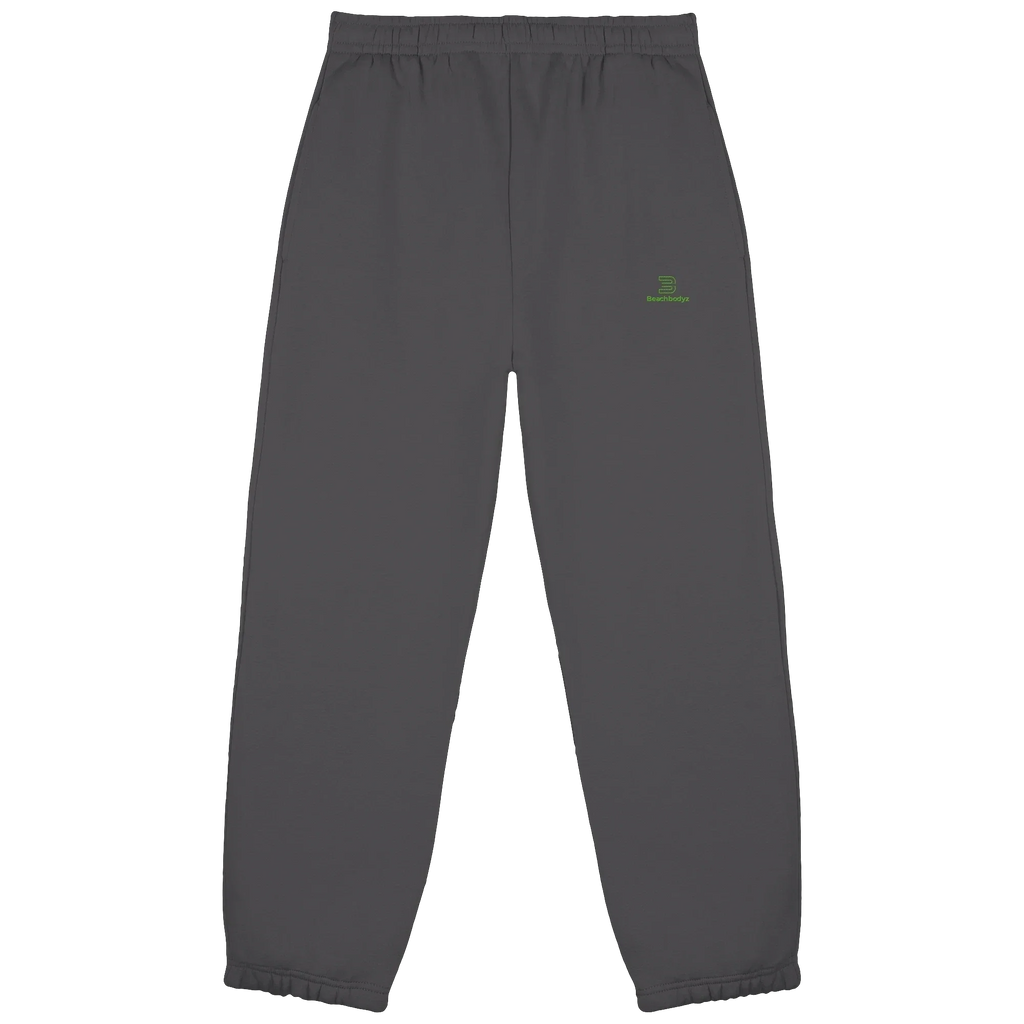 Core Fluffy Jogginghose – grüne Stickerei - 2 TWU® Clothing