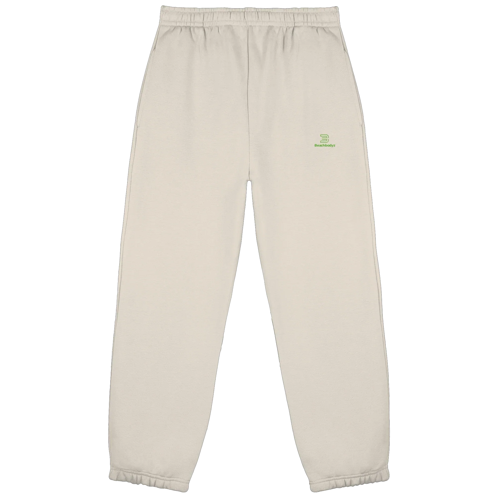 Core Fluffy Jogginghose – grüne Stickerei - 2 TWU® Clothing
