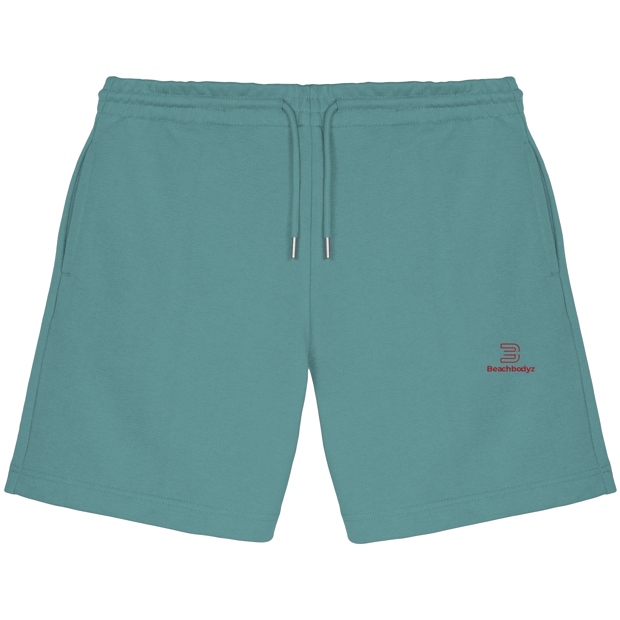 Essential Sweatshorts 300 g/m² – rote Stickerei - 2 TWU® Clothing
