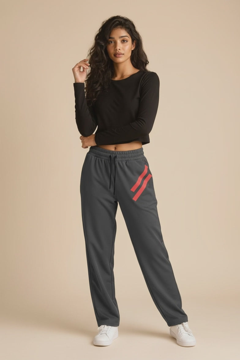 Wide-Leg Joggers 'Stripes'