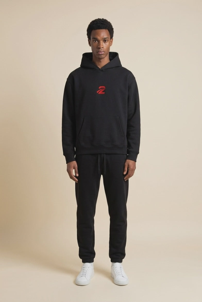 Oversized Hoodie 'Bl4ck'