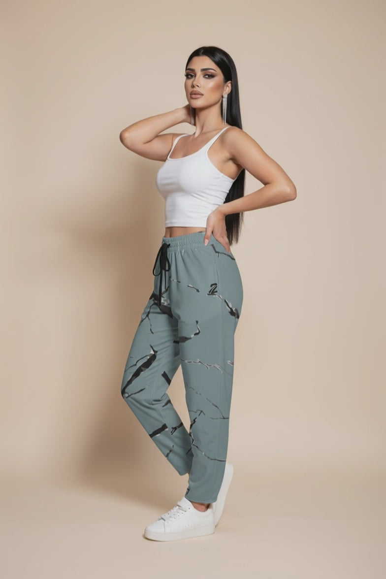 Wide-Leg Joggers 'Stripes'